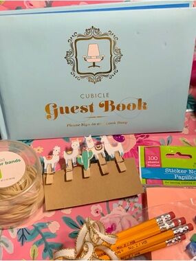 Knock Knock Cubicle Guest Book & Office Gift Set